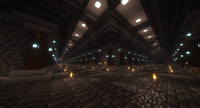 Hallways constructed around the base