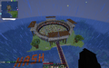 The arena built at the base.
