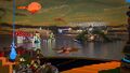 Left:Joey’s Island, Center: Joey vs Krobar Dogfight, Right:Krobar’s Island at Five Isles