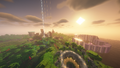Shaders screenshot of the base from the west.