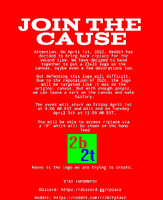 r/place April 2022 help with the 2b2t logo advert passed around mainstream discord groups.