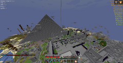 One of the first giant builds - Medicated's pyramid.