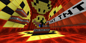 Zd0lf in the iconic smiley face room at bedrock city