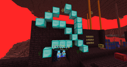 Armorsmith and 0Channy griefing Nether Water in 2020.