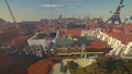 The Temple buildsite, probably halfway completed.