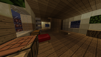 Wooden house inside