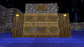 A sign board showing the history of the base