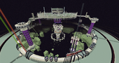 Overview of Space Valkyria 3 before its destruction