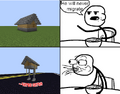 Famous migrating house meme with coords to the base