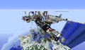 The Cloud Club, a spawn base that managed to get over 30 members before getting griefed.