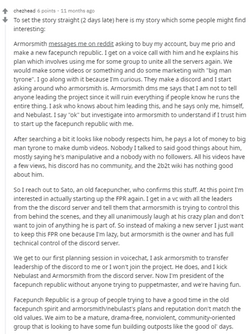 Chezhead's return story, showcases the problems Armorsmith caused to him.
