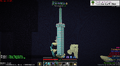 The CN Tower from Armorland and the first Armorsmith Hammer And Sickle symbol on the server.