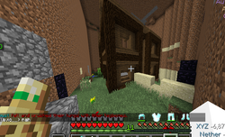 one of the buildings at VOID spawnbase of 2b2t,group