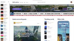 Screenshot of the 2b2t.online homepage.