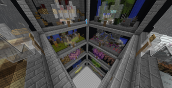 Cross-shaped Underground Farm Lair in Aurorian by EddyNoChong.