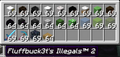 Screenshot of a partially reverted shulker of illegal items taken by ANALP0RN.