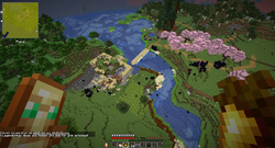a destroyed, mostly wooden base