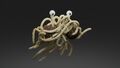 xrayessay's flying spaghetti monster, rendered as a 3d Model