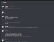 Conversation by jared2013 and Armorsmith on Discord. Armorsmith proposes to stage an Incursion to boost the server on YouTube.