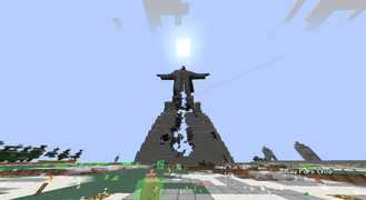 The Jesus statue post-grief